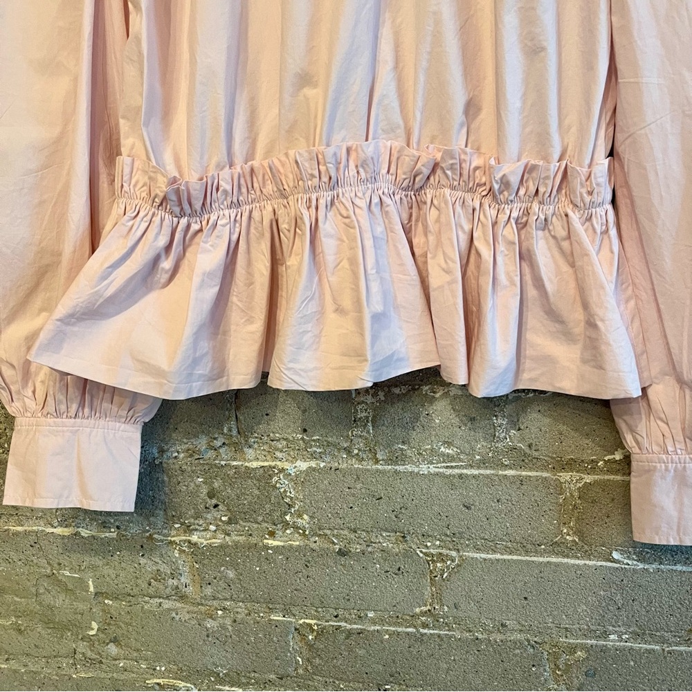 Ganni Pink Ruffled Blouse - Picture 4 of 13